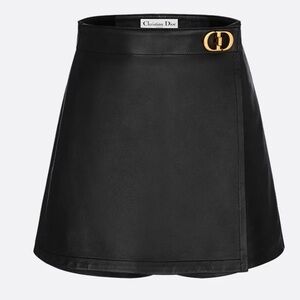NWT CHRISTIAN DIOR calfskin skort